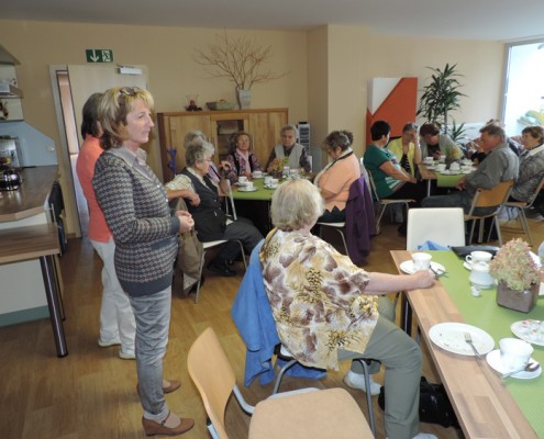 Mitarbeiter der Geschäftsstelle Erfurt des Thüringer Landfrauenverbandes zu Gast im betreuten Wohnen